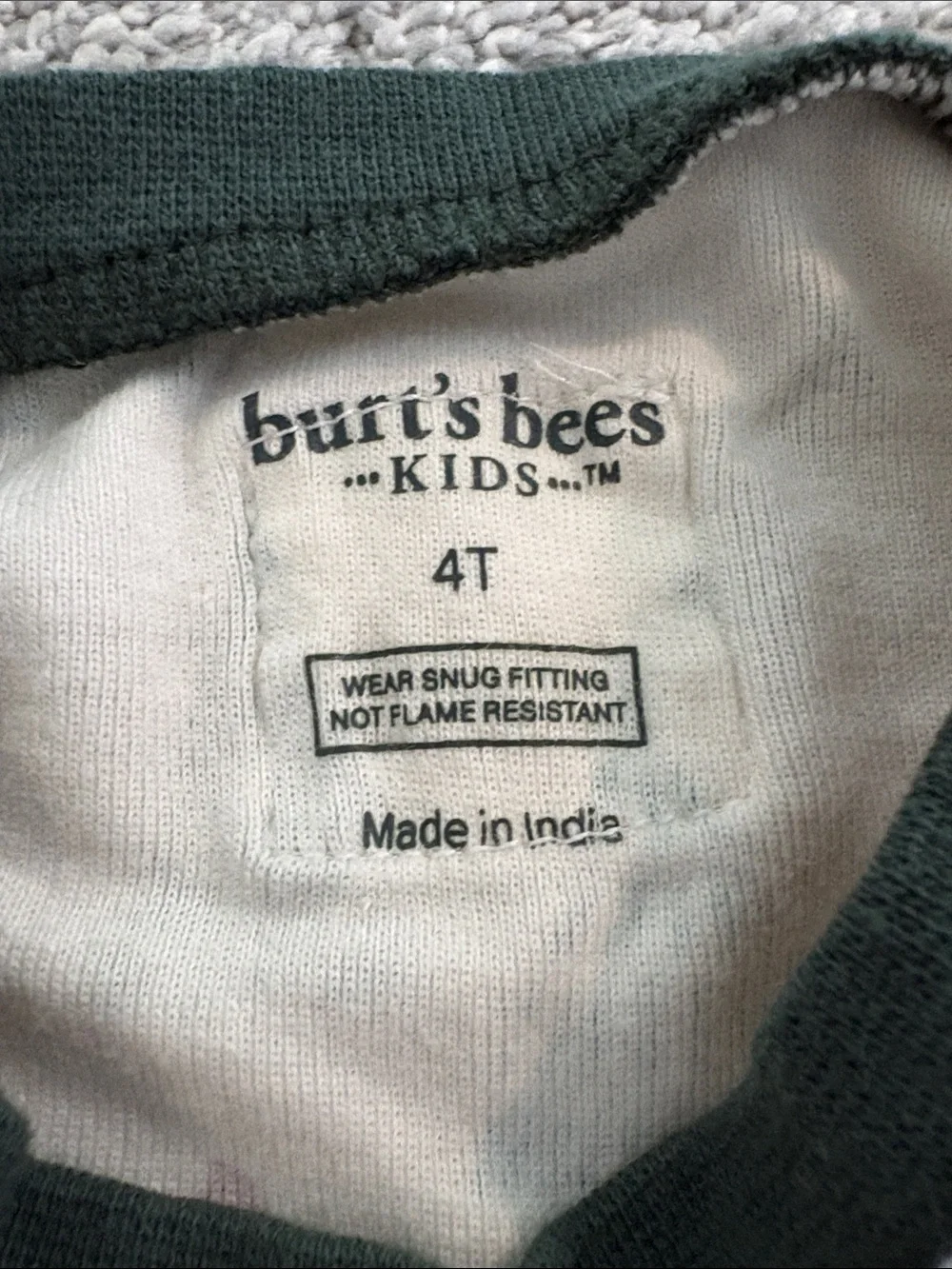 Burts Bees cozy kids